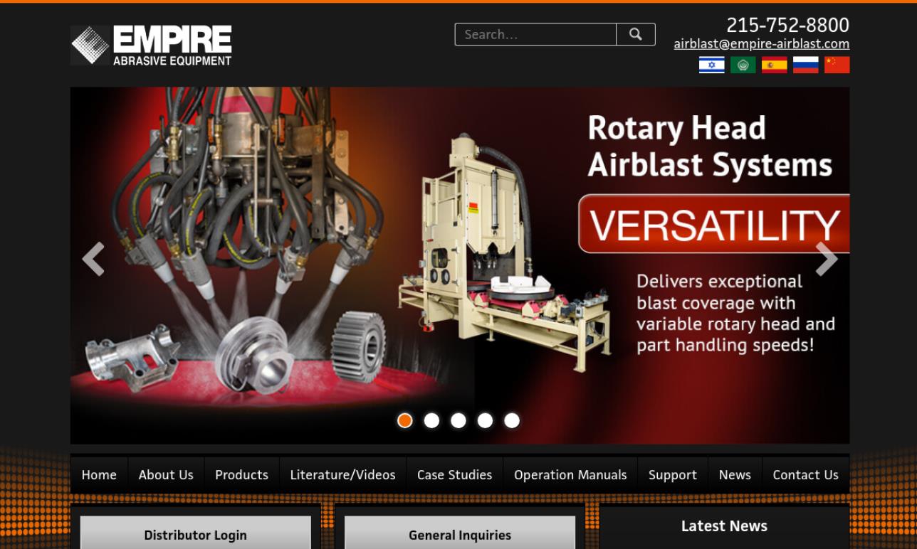 Empire Abrasive Equipment Sandblast Equipment