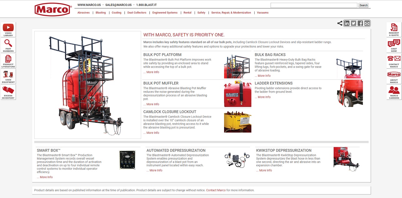 Marco Sandblast Equipment