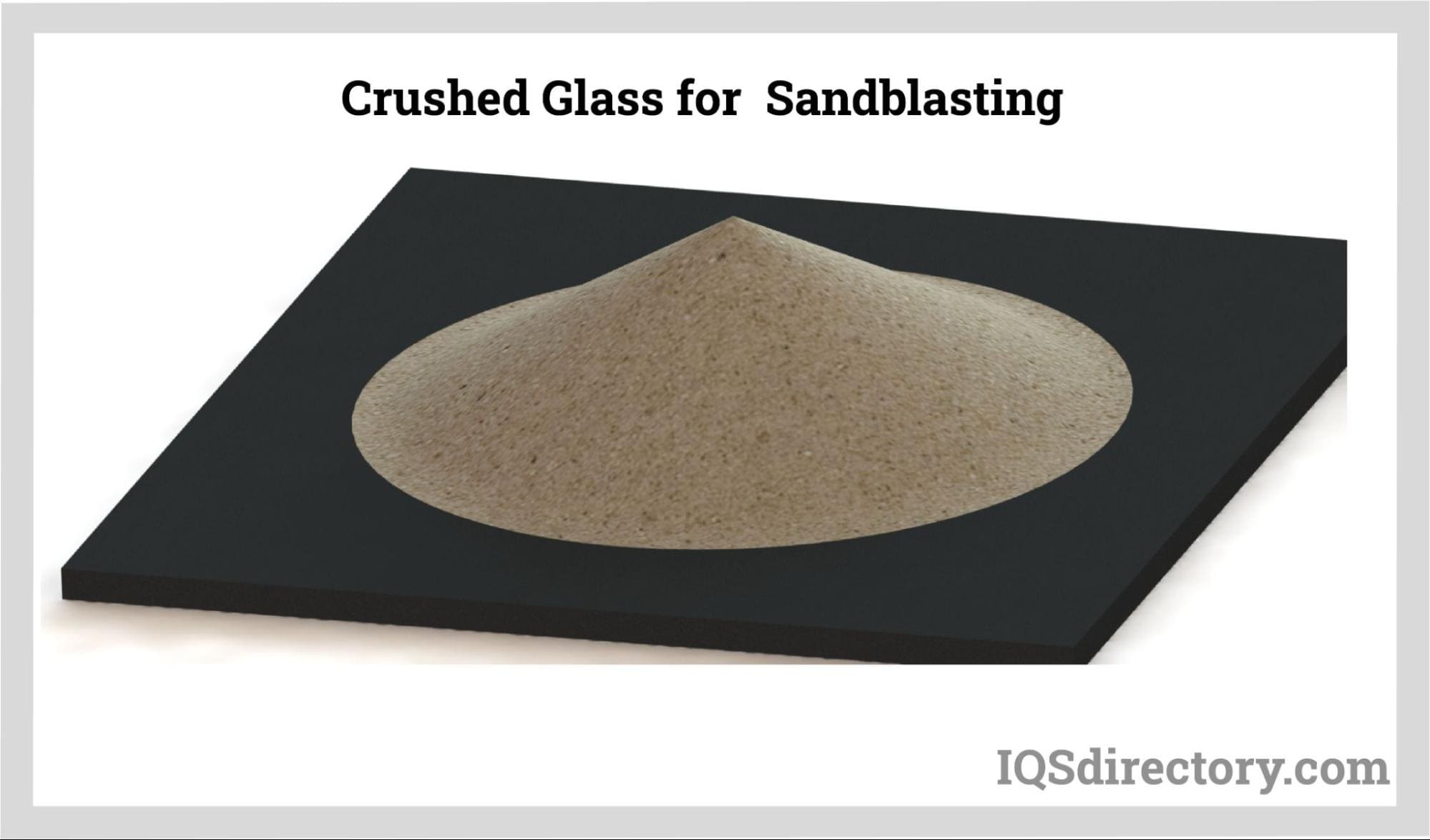 Crushed Glass Sandblasting